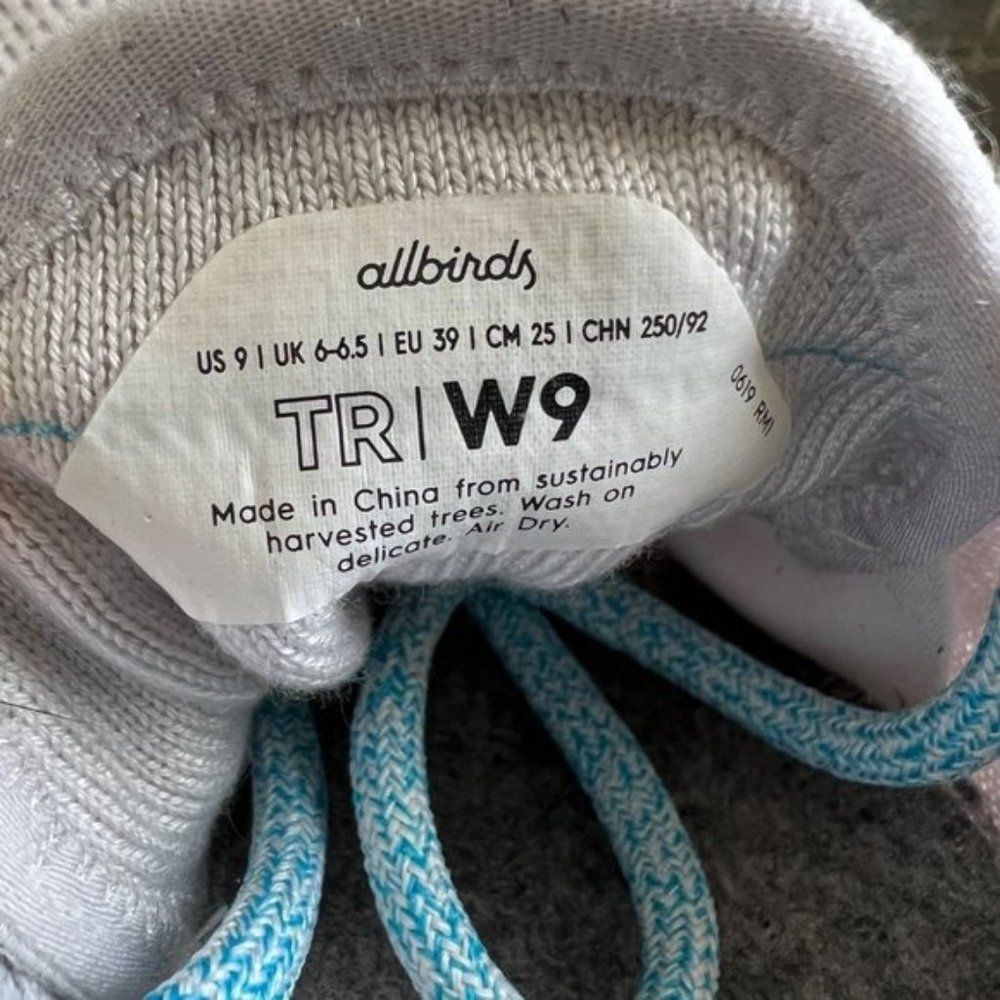 Allbirds x Just Water Women's White Tree Runner Sneakers Size 9 - Picture 11 of 11